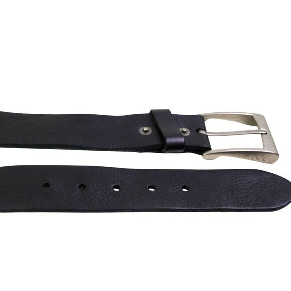 Levi's SADDLE BLACK GENUINE LEATHER 1 1/2"Wd DRESS CASUAL MEN'S BELT Sz 40 (47D - Picture 12 of 13